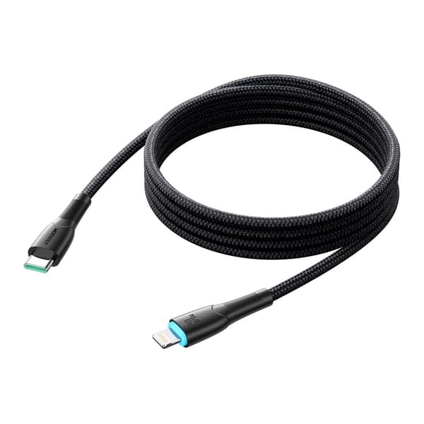 Kabel för iPhone Starry Series USB-C - Lightning 30W 1m svart