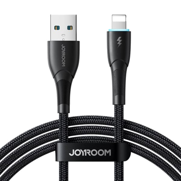 Kabel till iPhone Starry Series USB-A - Lightning 3A 1m svart
