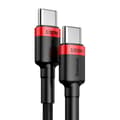 Pikkukuva 4 / 6: Vahva nailonkaapeli USB-C PD kaapeli 100W 20V 5A 2m musta