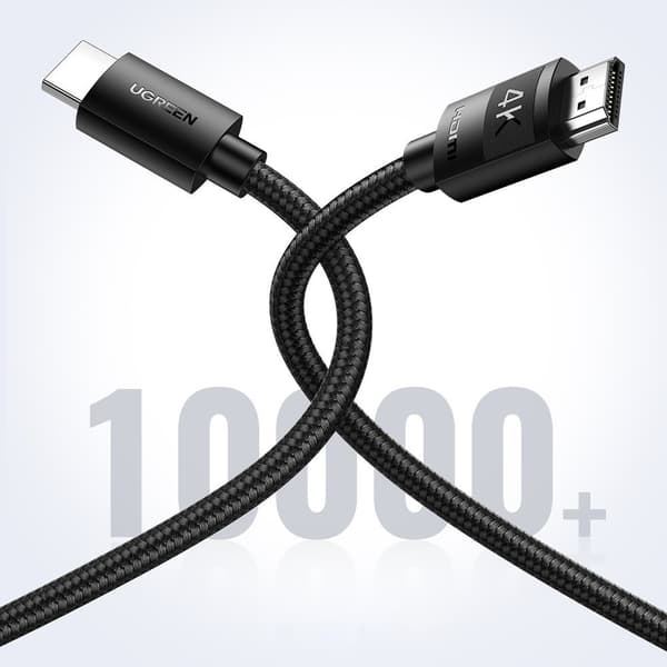 Punottu kaapeli HDMI 2.0 4K korkealaatuinen OFC 3m musta