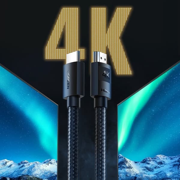 Punottu kaapeli HDMI 2.0 4K korkealaatuinen OFC 3m musta