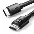 Pikkukuva 1 / 6: Punottu kaapeli HDMI 2.0 4K korkealaatuinen OFC 3m musta