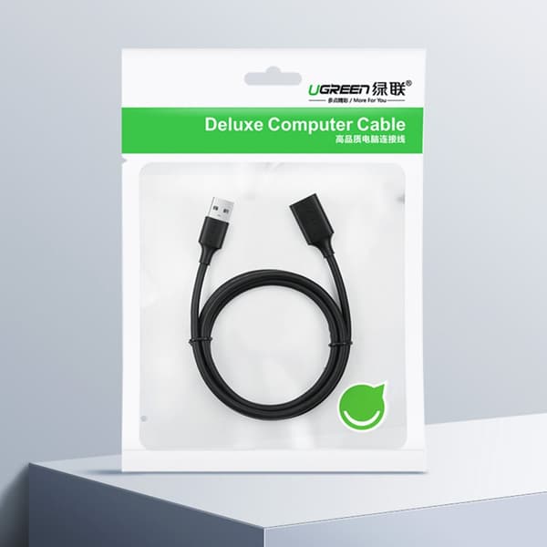 USB 2.0 förlängningskabel 480Mb/s 3m svart