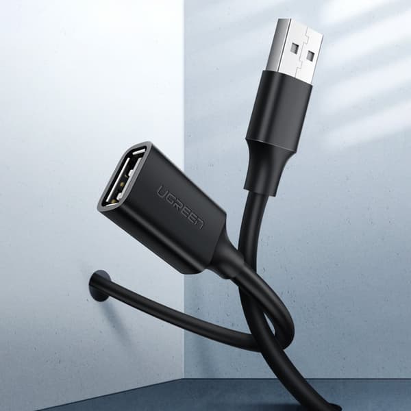 USB 2.0 förlängningskabel 480Mb/s 3m svart