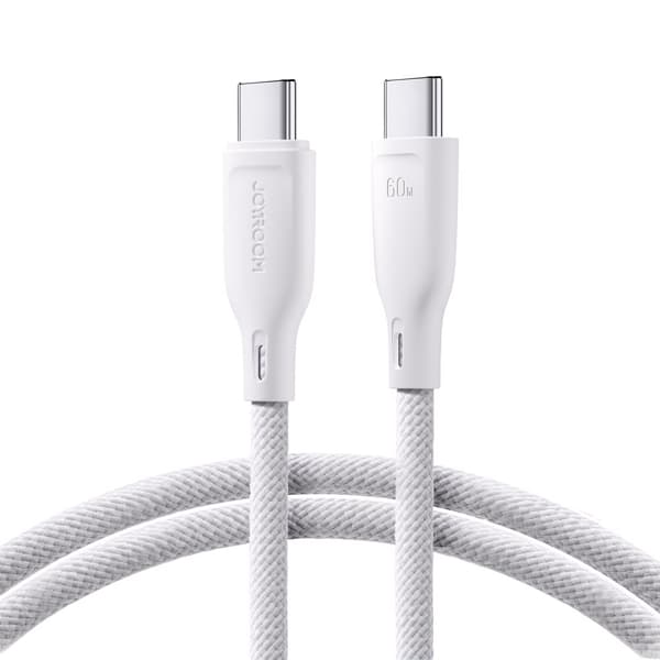 USB-C kabel 60W hurtig overførsel Multi-Color Series 1m hvid