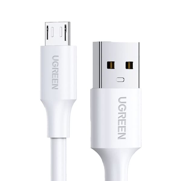 PVC-kabel USB0-A - microUSB 480 Mb/s 1,5m vit