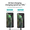 Pikkukuva 2 / 6: Kaapeli USB-A - microUSB 3A latausilmaisin 1,2 m musta