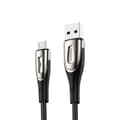 Pikkukuva 1 / 6: Kaapeli USB-A - microUSB 3A latausilmaisin 1,2 m musta