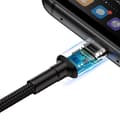 Miniatyrbillede 5 af 6: Holdbart USB-kabel USB-C 40W Quick Charge 3.0 QC 3.0 1m grå-sort