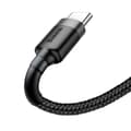 Miniatyrbild 2 av 6: Slitstark nylonkabel USB-C 2A 3M svart och grå