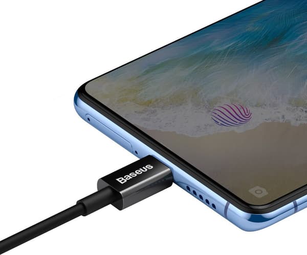 Överlägsen kabel USB microUSB-kabel för snabbladdning 2A 1m svart