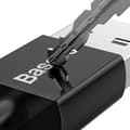 Miniatyrbild 4 av 6: Överlägsen kabel USB microUSB-kabel för snabbladdning 2A 1m svart