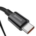 Miniatyrbillede 3 af 6: Superior kabel USB-C USB-C Quick Charge FCP 100W 5A 20V 1m sort