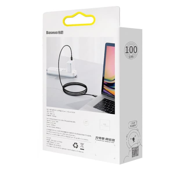 Superior kabel USB-C USB-C Quick Charge FCP 100W 5A 20V 1m sort