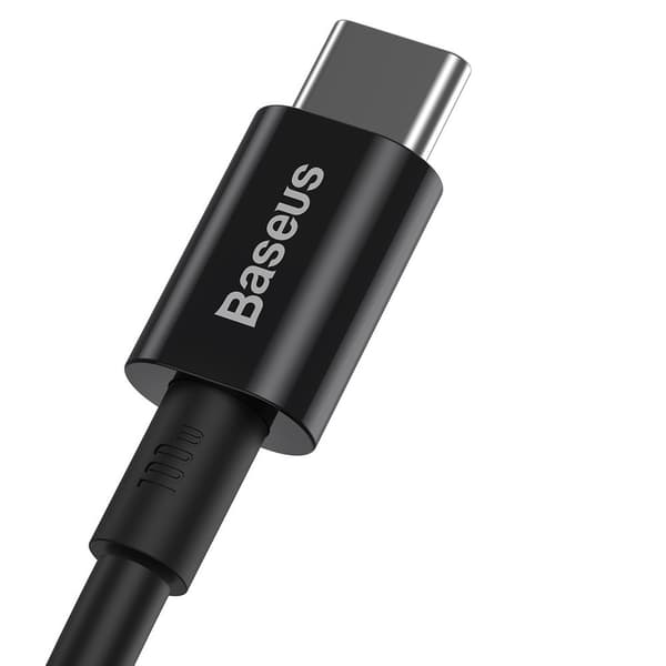 Superior kabel USB-C USB-C Quick Charge FCP 100W 5A 20V 1m sort