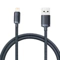 Miniatyrbillede 1 af 6: Kabel til hurtig opladning og dataoverførsel USB Iphone Lightning 2,4A 1,2m sort