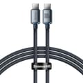 Miniatyrbillede 1 af 6: Kabel til hurtig opladning og dataoverførsel USB-C USB-C 100W 1,2m sort