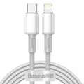 Miniatyrbillede 1 af 6: Kabel til iPhone USB-C - Lynhurtig opladning 20W 2m - hvid