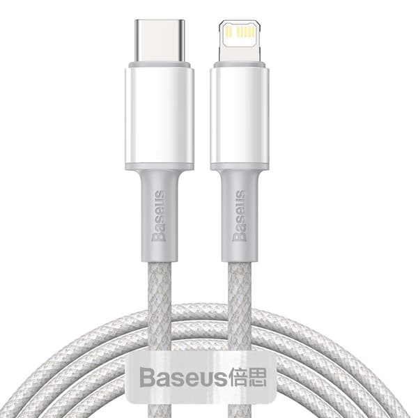 Kabel til iPhone USB-C - Lynhurtig opladning 20W 2m - hvid