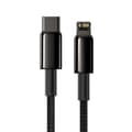 Miniatyrbillede 2 af 6: Kabel til iPhone USB-C - Lynhurtig opladning 20W 1m - helt sort