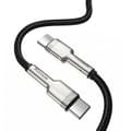 Miniatyrbillede 3 af 6: USB-C - USB-C Cafule Metal Data Strømforsyningskabel 100W 2m - sort