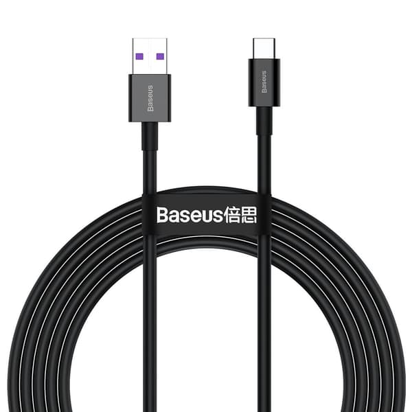 Huawei USB-kaapeli - USB-C 11V / 6A SuperCharge 2m - musta