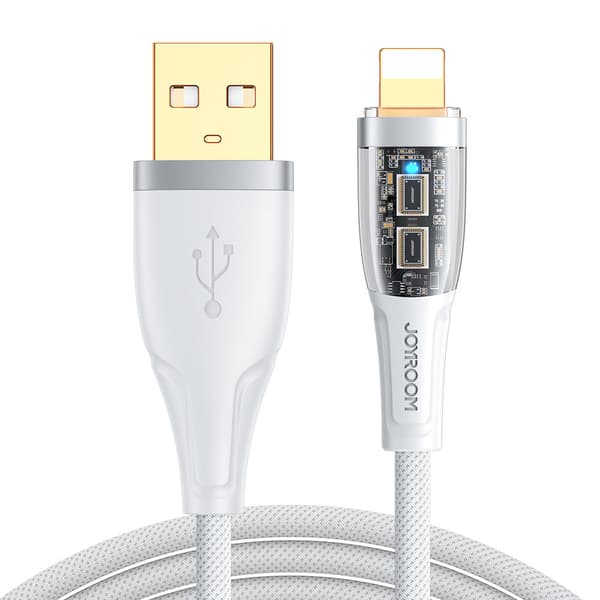 Kabel med intelligent switch USB-A - iPhone Lightning 1,2m - hvid
