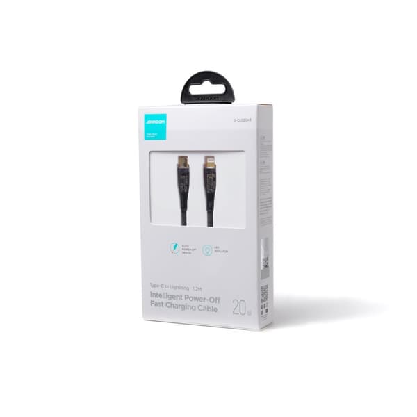 Kabel med intelligent switch USB-C - iPhone Lightning 1,2m - sort