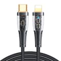 Miniatyrbillede 2 af 6: Kabel med intelligent switch USB-C - iPhone Lightning 1,2m - sort