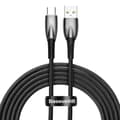 Miniatyrbillede 1 af 6: Glimmer USB-A - USB-C hurtigopladningskabel 2m - sort
