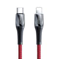 Miniatyrbillede 1 af 6: Kabel til iPhone USB-C - Lightning Power Delivery 20W 2,4A 1,2m rød