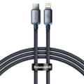 Miniatyrbillede 1 af 6: USB - Lightning-kabel til hurtig opladning og dataoverførsel, 1,2 m, sort