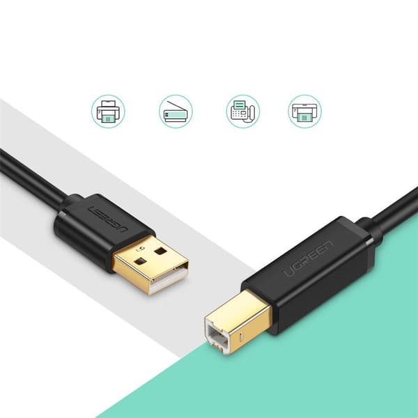 USB - USB Type B -tulostinkaapeli, 3 m, musta