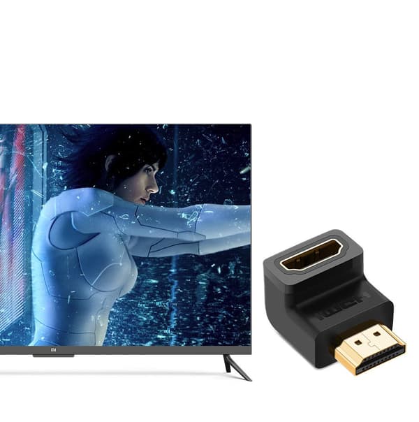 Vinkelstik til HDMI-kabel, sort