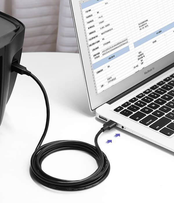 USB 2.0 - USB-B printerkabel 1,5m, sort