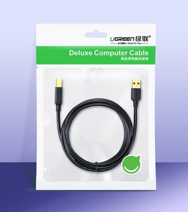 USB 2.0 - USB-B printerkabel 1,5m, sort