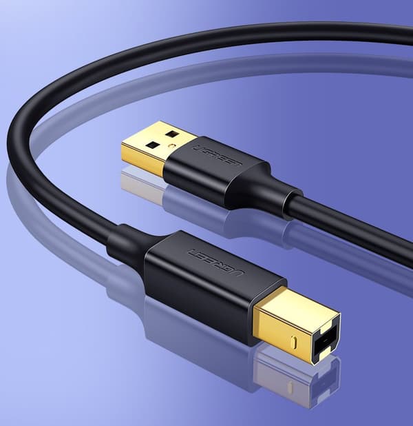 USB 2.0 - USB-B printerkabel 1,5m, sort