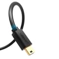 Miniatyrbild 2 av 6: USB - mini USB-kabel 480 Mbps 1,5 m svart