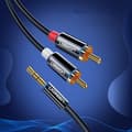 Pikkukuva 6 / 6: Kaapeli-äänikaapeli 3,5 mm minijakki - 2RCA 2m musta