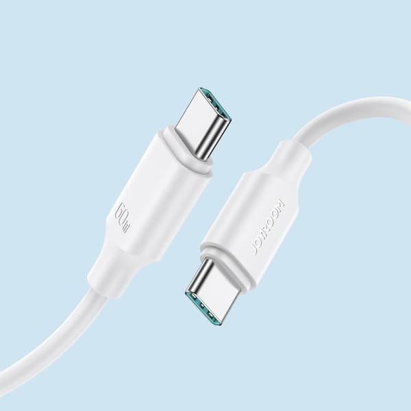 Kabel USB-C - USB-C 480Mb/s 60W 1m vit