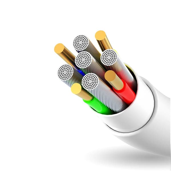 Kabel för iPhone USB - Lightning 3A 1m vit