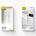 Miniatyrbillede 4 af 4: Forstærket kabel SR USB-A - USB-C 5A 1m beige