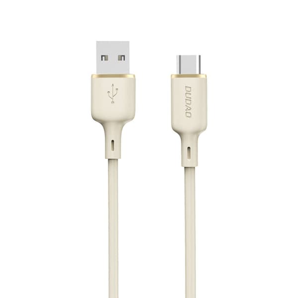 Forstærket kabel SR USB-A - USB-C 5A 1m beige