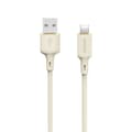 Miniatyrbild 1 av 4: Förstärkt kabel för iPhone SR USB-A - Lightning 5A 1m, beige