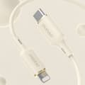 Miniatyrbild 2 av 6: SR förstärkt kabel för iPhone USB-C - Lightning 30W 2m, beige