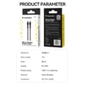 Miniatyrbillede 5 af 6: Kabel til iPhone USB-C - Lightning PD 30W 1m sort