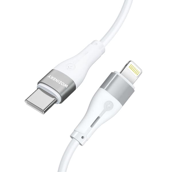 Kabel til iPhone USB-C - Lightning PD 27W 1m hvid