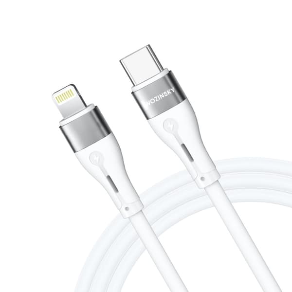 Kabel til iPhone USB-C - Lightning PD 27W 1m hvid