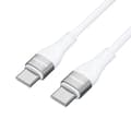 Pikkukuva 2 / 6: Kestävä joustava kaapeli USB-C - USB-C PD 65W 1m valkoinen