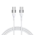 Pikkukuva 1 / 6: Kestävä joustava kaapeli USB-C - USB-C PD 65W 1m valkoinen